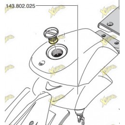 Serbatoio benzina minimoto Polini Gp6 143.802.025