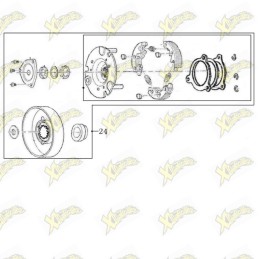 Assieme frizione Ohvale 110...