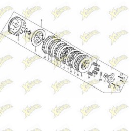 Assieme frizione Ohvale 160...
