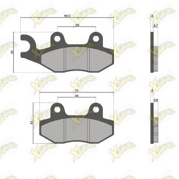 Malossi brake pads 6215190BB