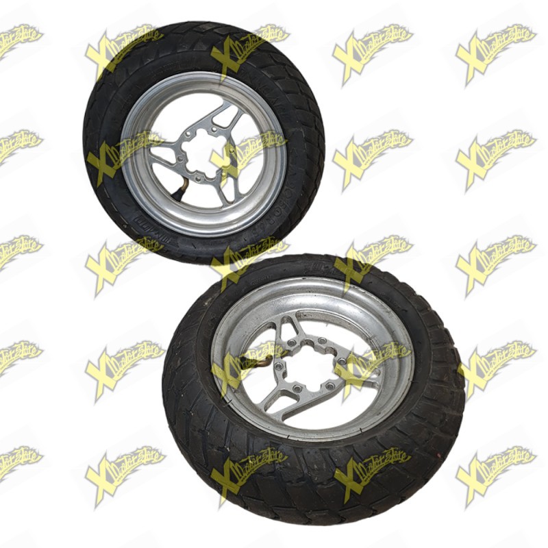 Used Dm minimoto rims with rain tires