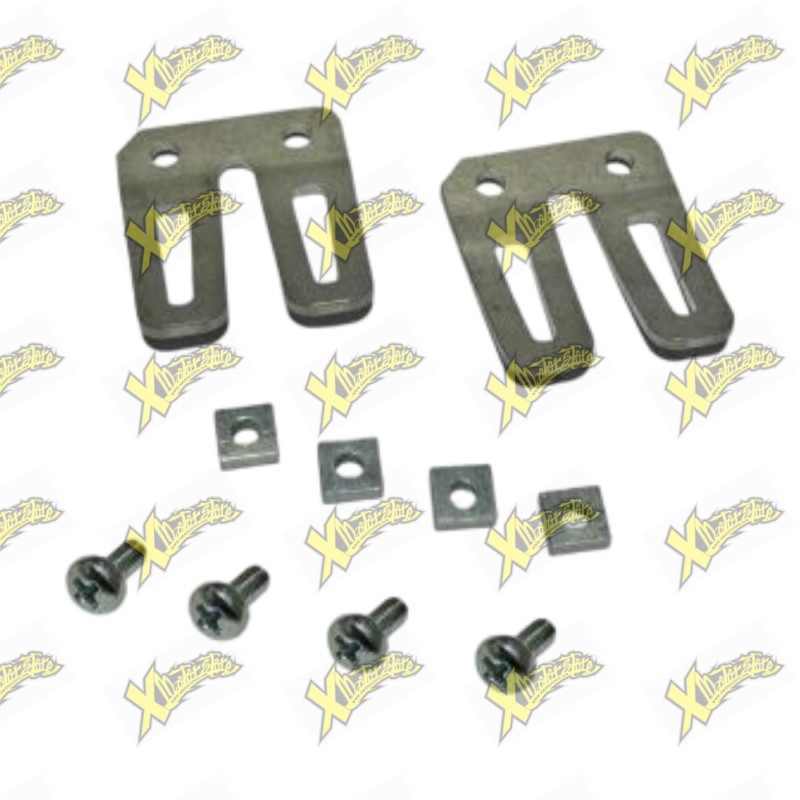 Coppia stopper lamelle minimoto con dadi e viti
