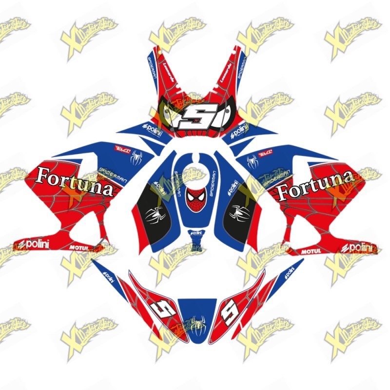 Grafica adesiva per minimoto Polini 910 rep. spiderman