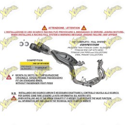 Arrow Pro-Race Titanium Black High Racing Exhaust for Ducati Panigale V4 2025 71253CP