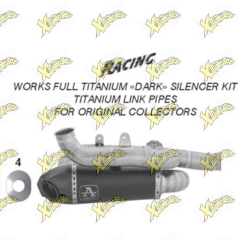 Terminale Arrow Works Racing Titanio Dark Ducati Panigale V4 / V4S 2025 71163PKR