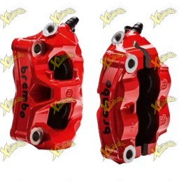 Coppia pinze radiali rosse Stylema Brembo Racing Ducati Panigale V4 / V4 S / V4 R / V4 SP 2018-2024 – Codice 96180861AB