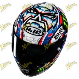 HJC RPHA 1 V2 Carbon “Quartararo Le Mans III” Helmet – Composite Fiber FIM Racing Full‑Face