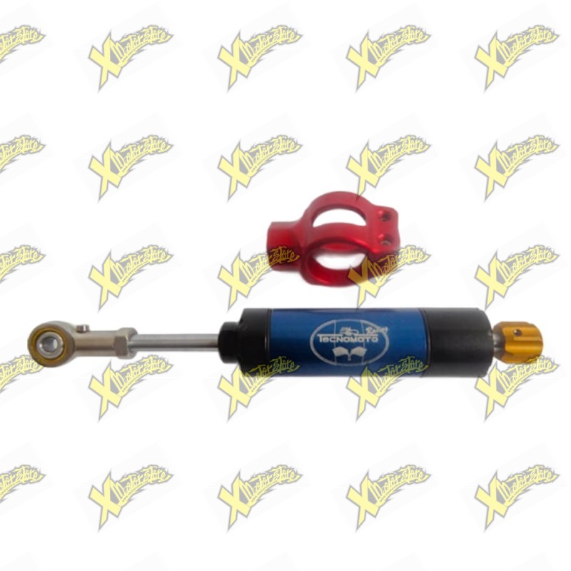 Adjustable minimoto steering damper complete with collar