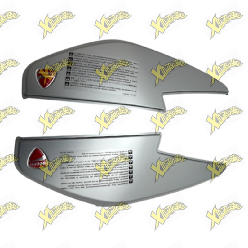 Ducati plastic side case covers – Code 96780681A – Silver color