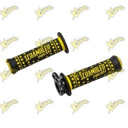 Coppia Manopole Flat Track Gialle e Nere Ducati Scrambler 96280231A