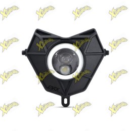 EVOK Iron LED Round Front Headlight Dual Lens Plug&Play Sherco 246472223