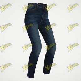 Jeans moto donna PMJ Sara blue