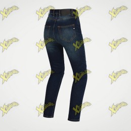 Jeans moto donna PMJ Sara blue