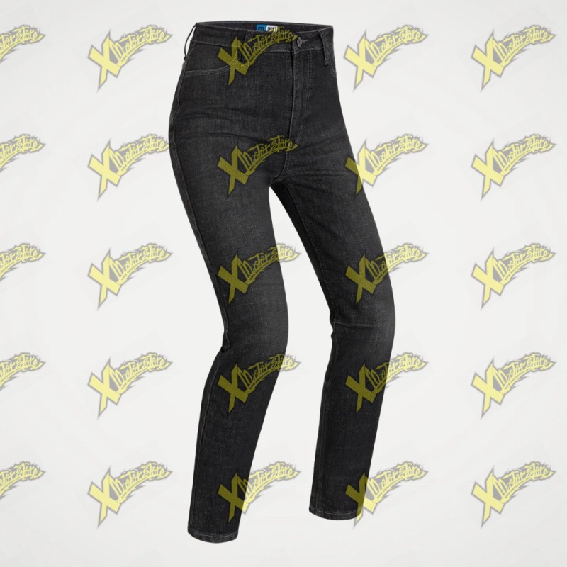 Jeans moto donna PMJ Sara blue