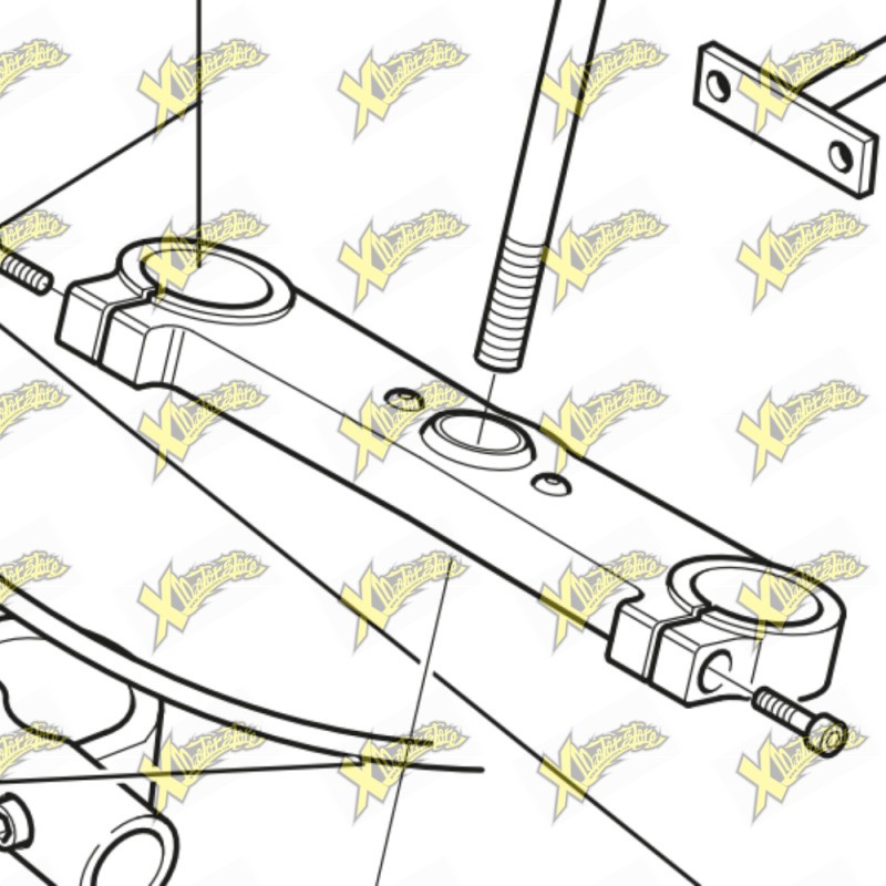 Piastra forcella superiore minimoto Polini GP4 143.415.023
