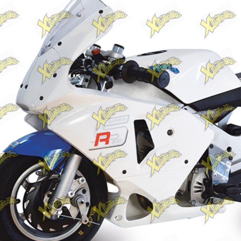 Carene minimoto Polini 910 bianche destra e sinistra 143.801.053