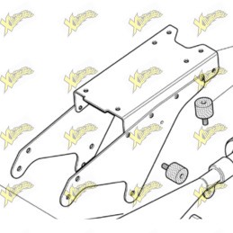 Aluminum Tail Support for Polini 911 Minimoto 143.740.007
