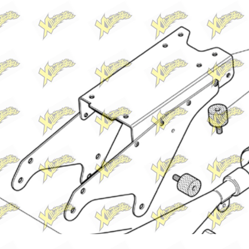 Supporto in alluminio per codino minimoto Polini 911 143.740.007
