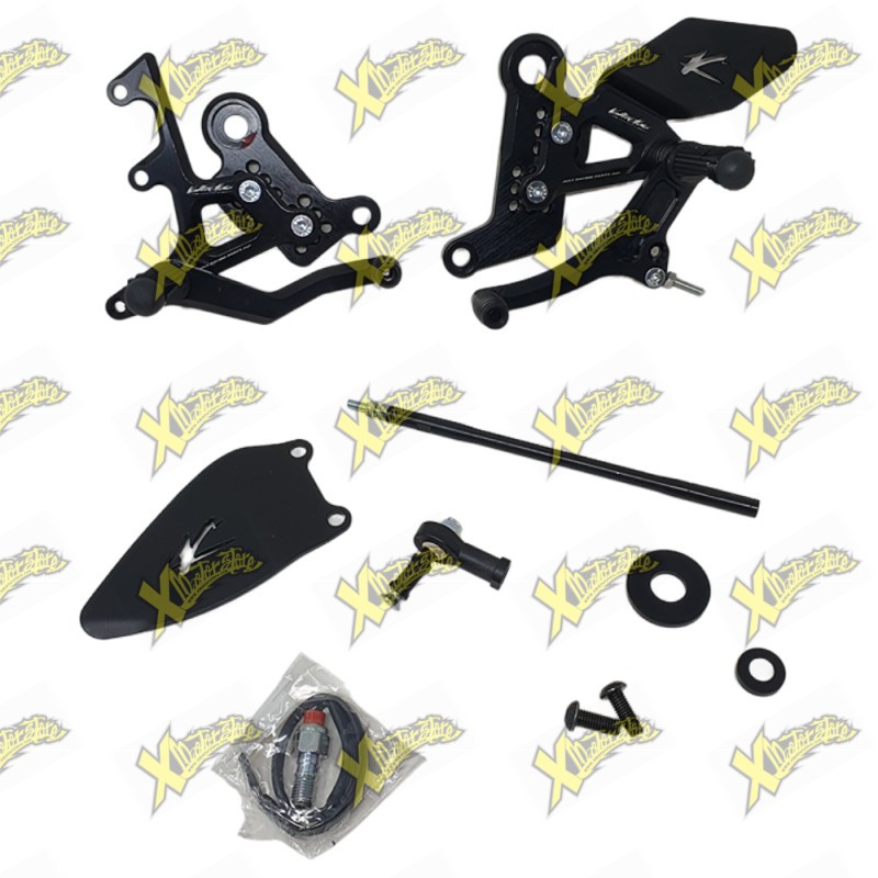 Pedane arretrate Valtermoto Tipo 1.5 per Yamaha MT-09 2013-2016 PEY076NT15A_00