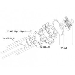 DERBI-APRILIA KIT RX-RS H2O D.39,88 FROM 2006- IN CAST IRON E.3
