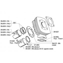 KIT HONDA WALLAROO D.46 CAST IRON
