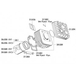 KIT PIAGGIO SFERA-ZIP-FREE-TYPHOON-STORM D.47